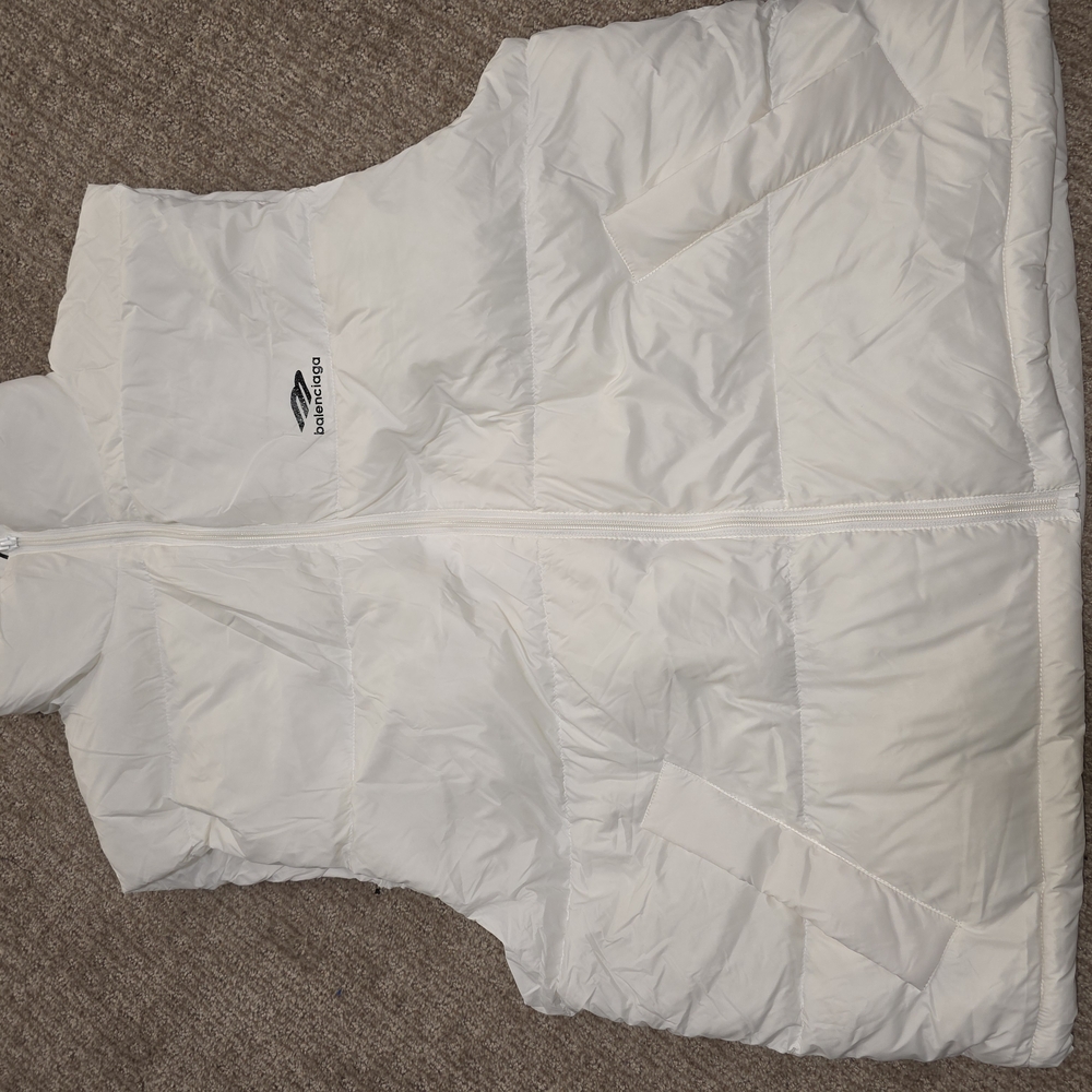 Balenciaga Cream Puffer Vest